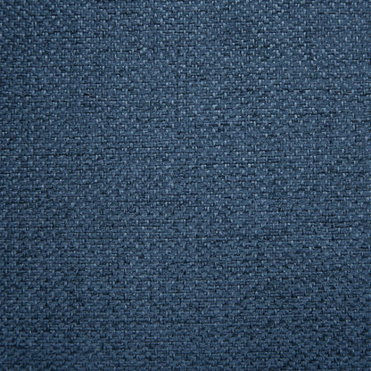 Modern Accent Chair With Quilted Back And Silver Studs - Dark Blue