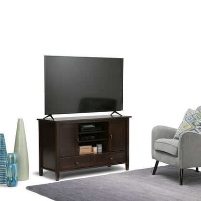 Warm Shaker - TV Media Stand - Tobacco Brown