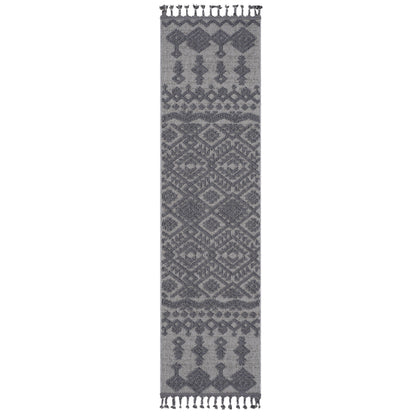 Guros - 2' X 8' Traditional Indoor / Outdoor Area Rug - White / Gray