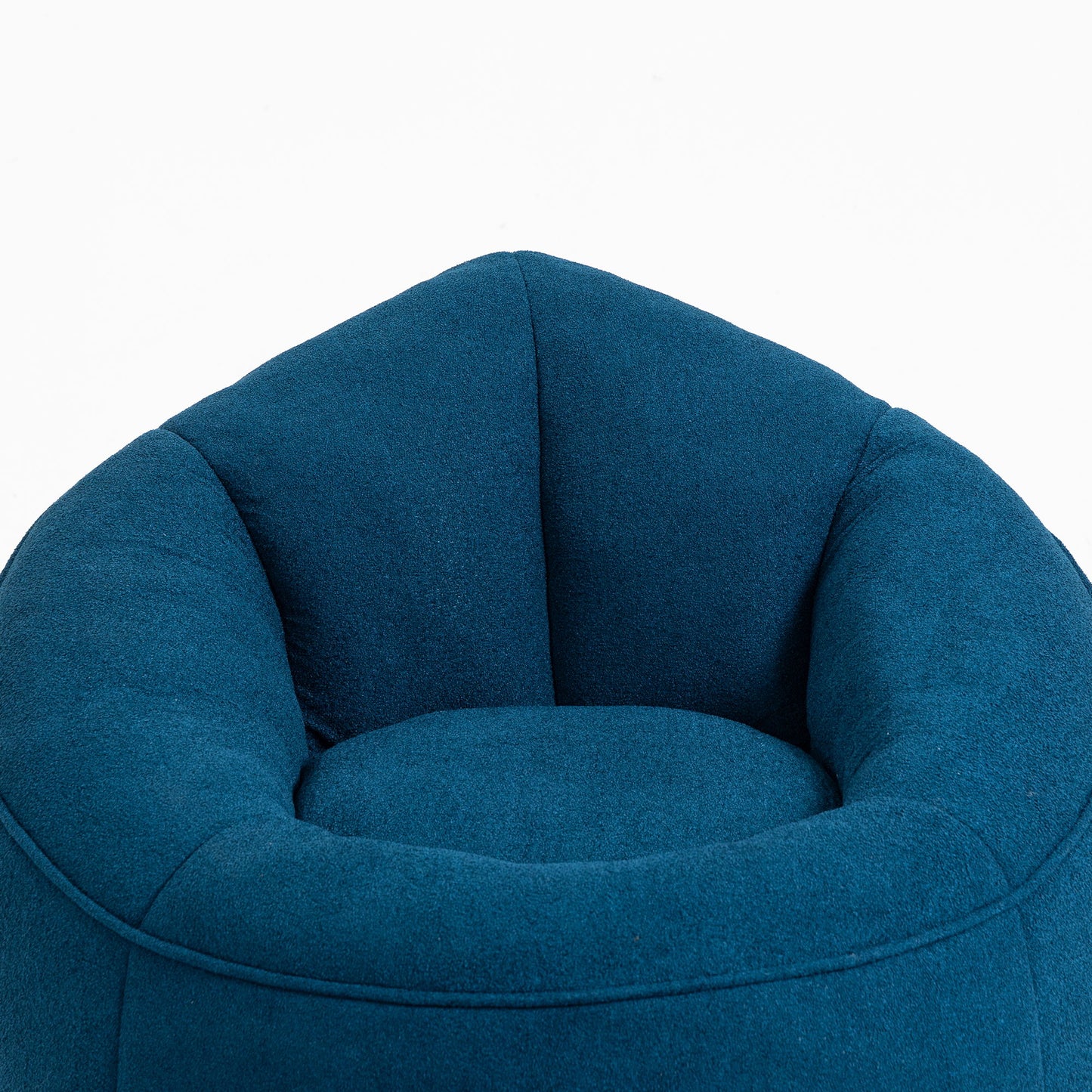 Bedding Bean Bag Sofa Chair High Pressure Foam Bean Bag Chair Adult Material With Padded Foam Padding Compressed Bean Bag With Footrest - Blue