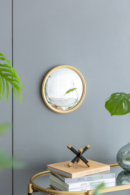 Round Mirror, Circle Mirror With Iron Frame For Living Room Bedroom Vanity Entryway Hallway - Gold
