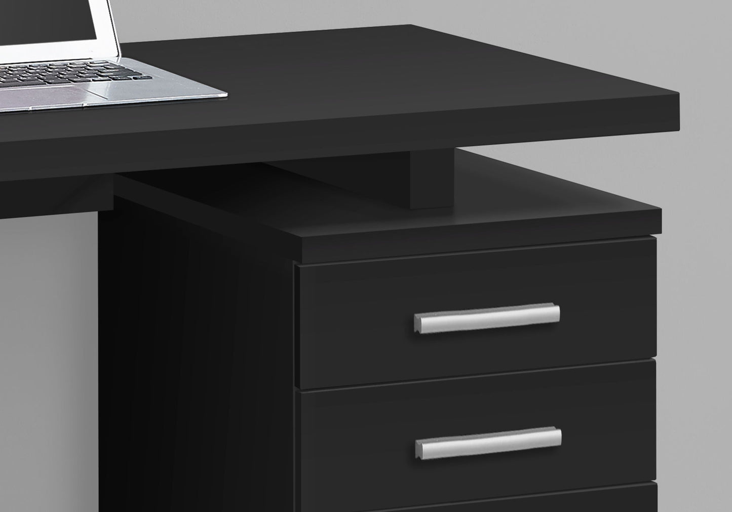 Computer Desk For Home Office, Laptop, Left Right Set - Up, Storage Drawers, Modern - Black