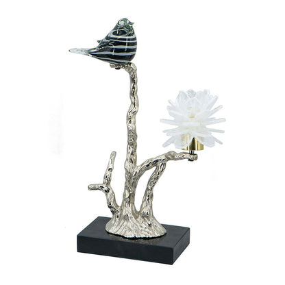 Aluminum Candle Holder & Marble Stand - Multicolor