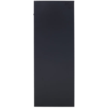 Large Steel Freestanding Floor Parcel Package Drop With Locking Letterbox Drop Mail Box With Multi Compartments - Black