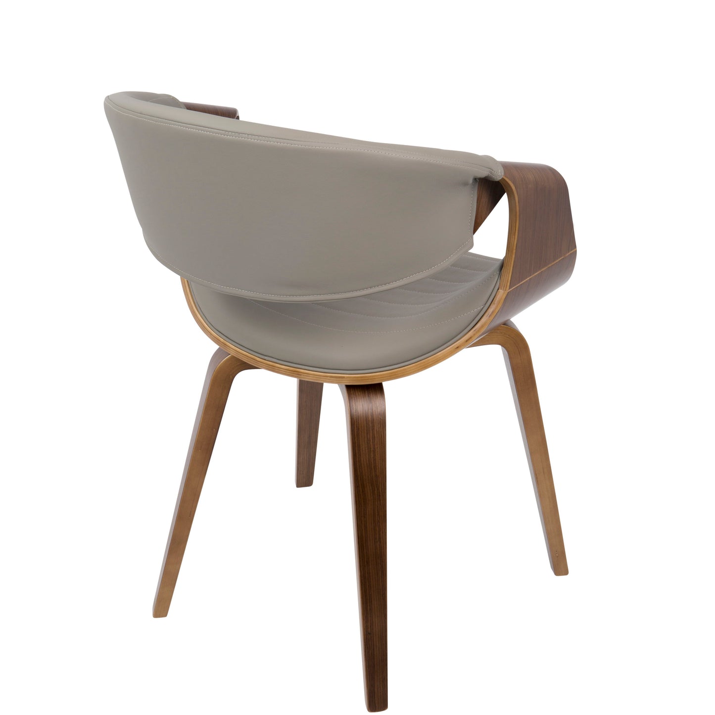 Symphony - Mid-Century Modern Dining / Chair - Walnut / Gray