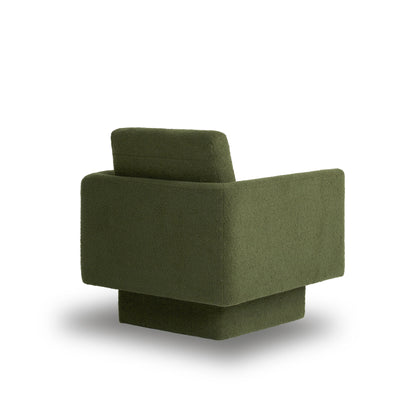 360ÔøΩÔøΩÔøΩÔøΩÔøΩÔøΩÔøΩÔøΩÔøΩÔøΩÔøΩÔøΩÔøΩÔøΩÔøΩ Modern Swivel Accent Chair Round Armchair, Thick Padded Single Lounge Sofa Upholstered Comfy - Green