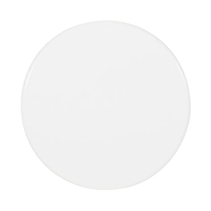 Outdoor, Metal End Table Large - White