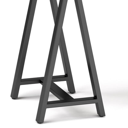 Sawhorse - Solid Walnut Veneer And Metal Desk - Walnut