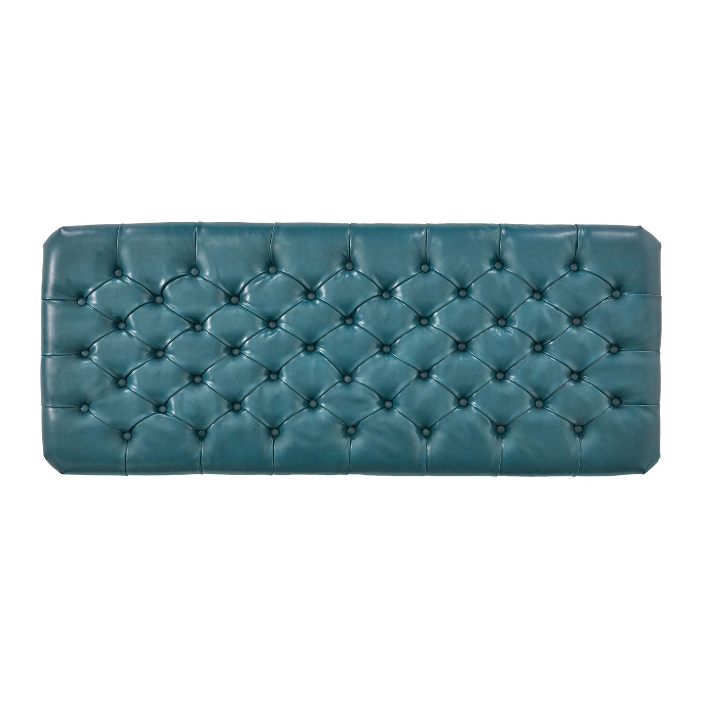 Juliana - Teal Storage Ottoman With Spacious Interior - Teal