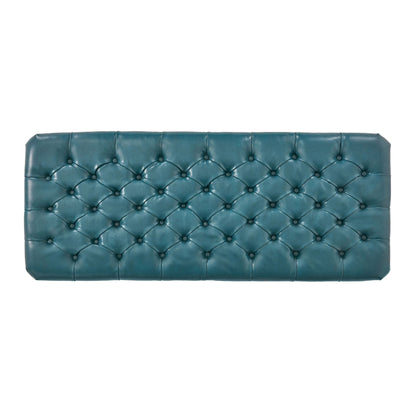 Juliana - Teal Storage Ottoman With Spacious Interior - Teal