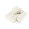 Modern Oversized Modular Sectional Sofa, Sparkling Chenille Fabric Soft Cushion Sofa With 2 Pillows, Diy Combination Tufted Sofa, No Assembly Required - Beige