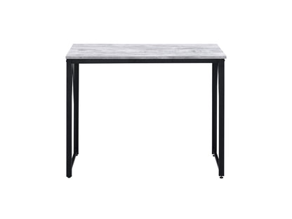 Zaidin - Writing Desk - Antique White / Black