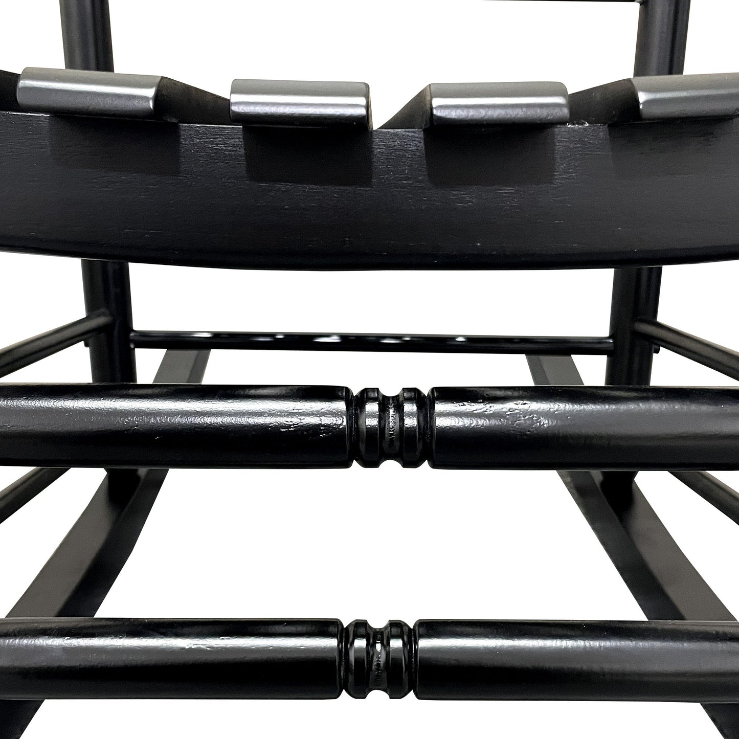 Balcony Porch Adult Rocking Wood Chair - Black