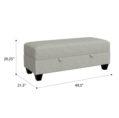 Drason - Storage Ottoman - Gray