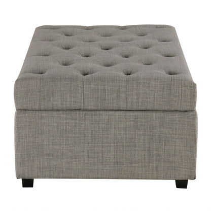Convertible Ottoman Sleeper With Memory Mattress - Gray - Gray