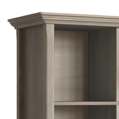 Amherst - 8 Cube Storage Sofa Table - Distressed Gray