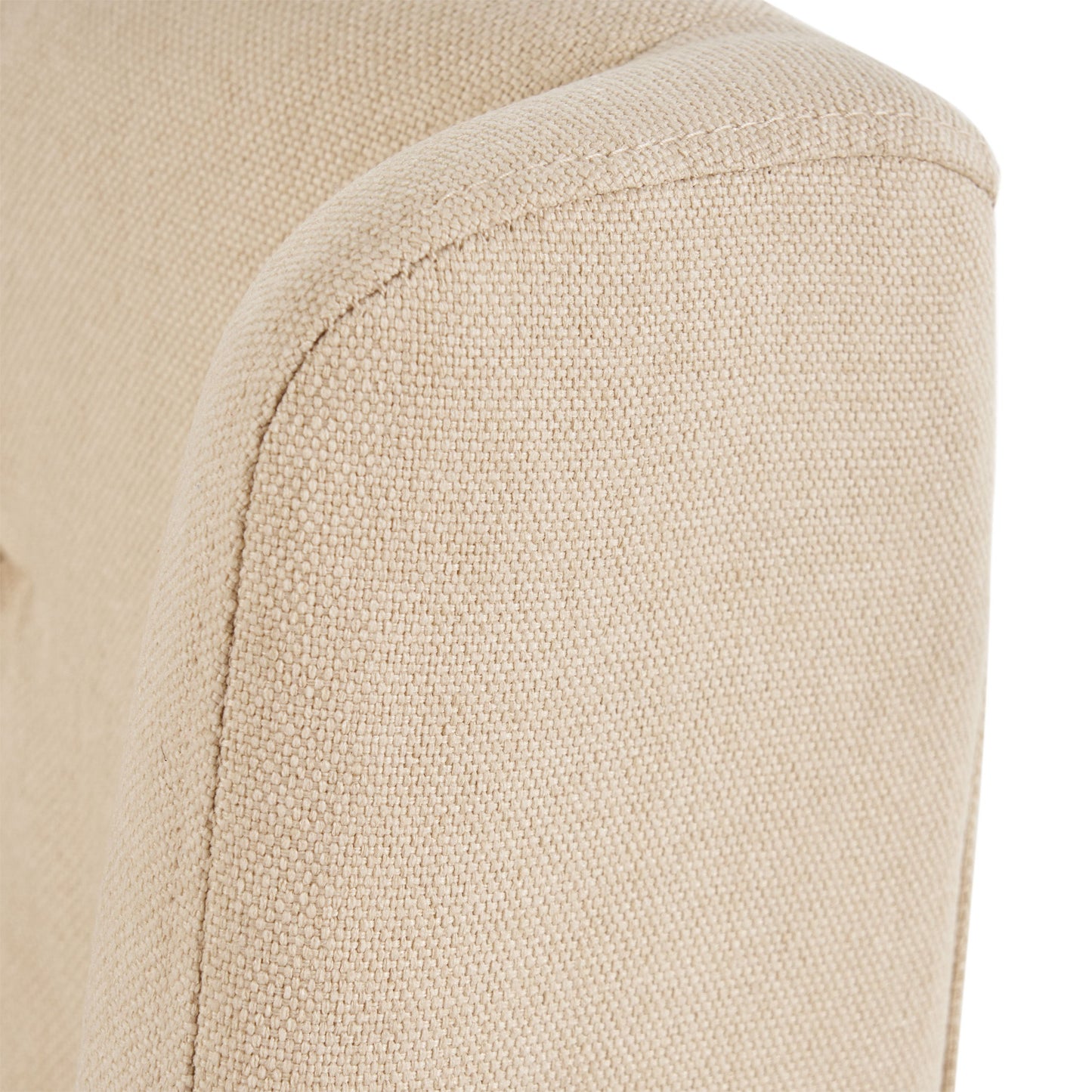 Sophisticated Tufted Dining Chairs (Set of 2) With High Back And Birch Wood Legs - Beige