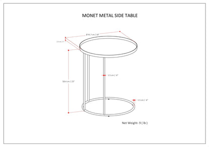 Monet - Side Table - Black