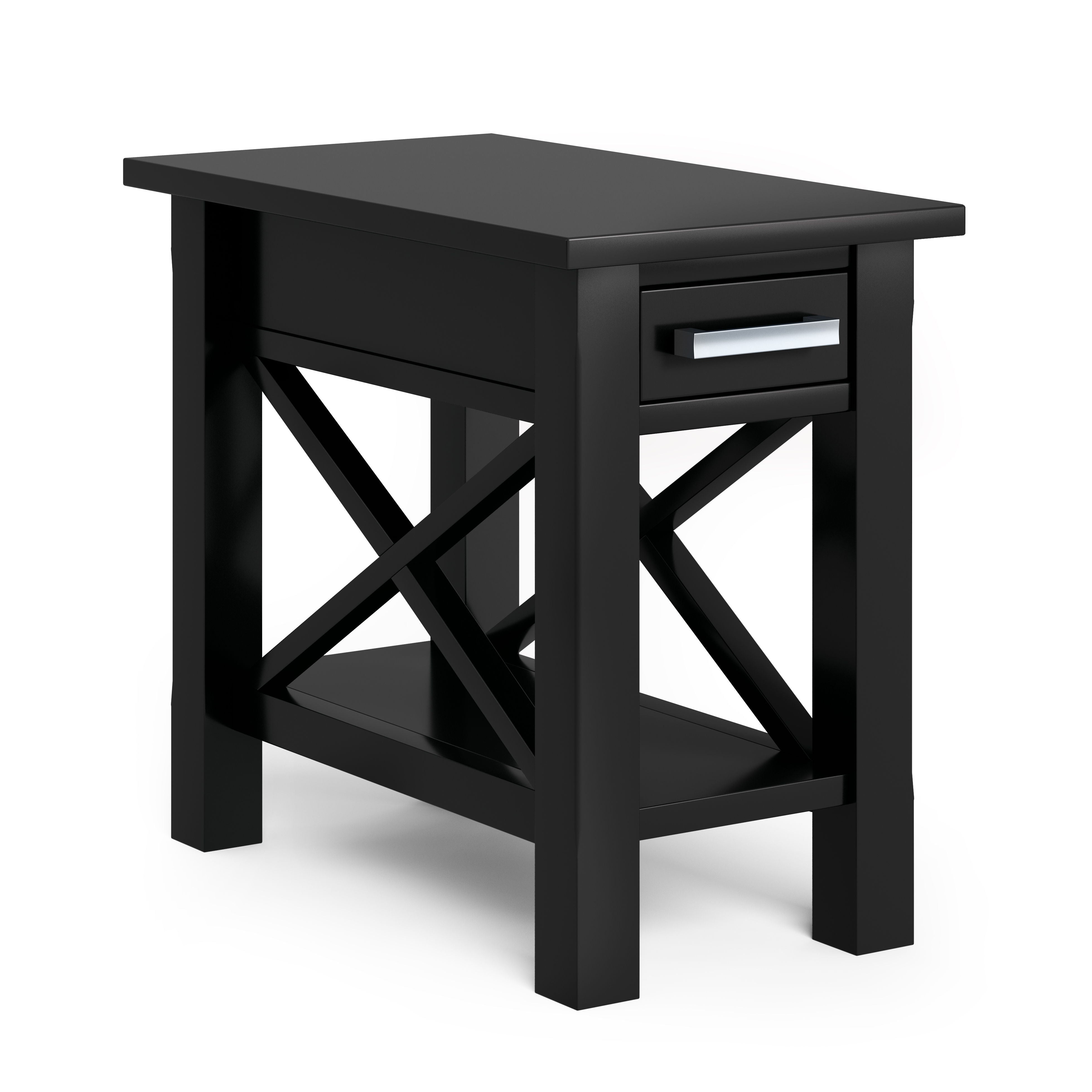 Kitchener - Narrow Side Table - Black