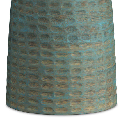 Boyd - Wooden Accent Table - Teal Wash