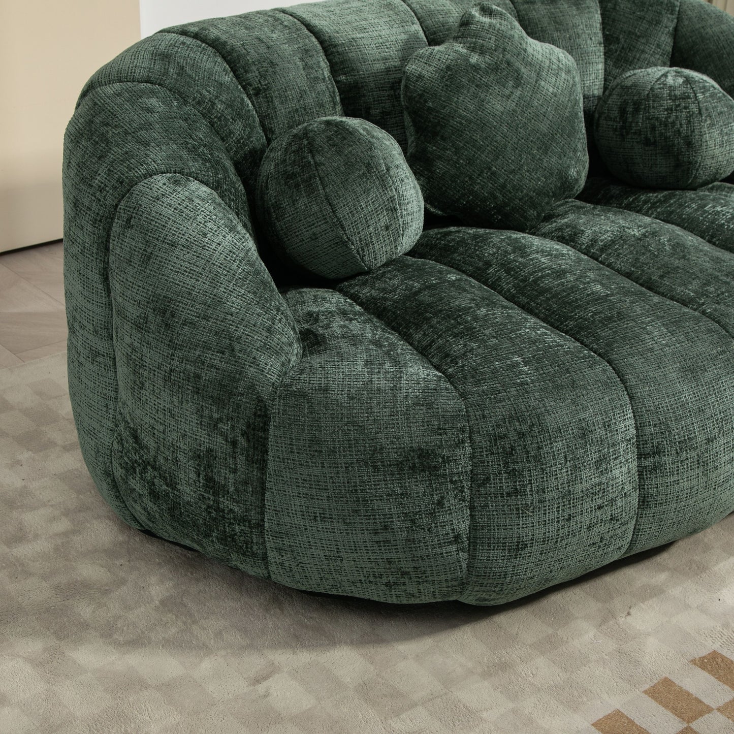 Bean Bag Sofa Lazy Sofa Durable Comfort Lounger High Back Bean Bag Chair Couch For Adults And Kids - Emerald