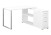 Computer Desk, Home Office, Corner, Left, Right Set - Up, Storage Drawers, L Shape, Laptop, Contemporary & Modern - White