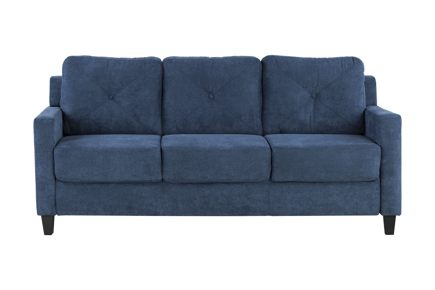 Horatio - Chenille 3 Seater Sofa - Navy