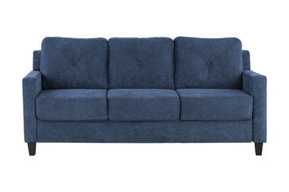 Horatio - Chenille 3 Seater Sofa - Navy