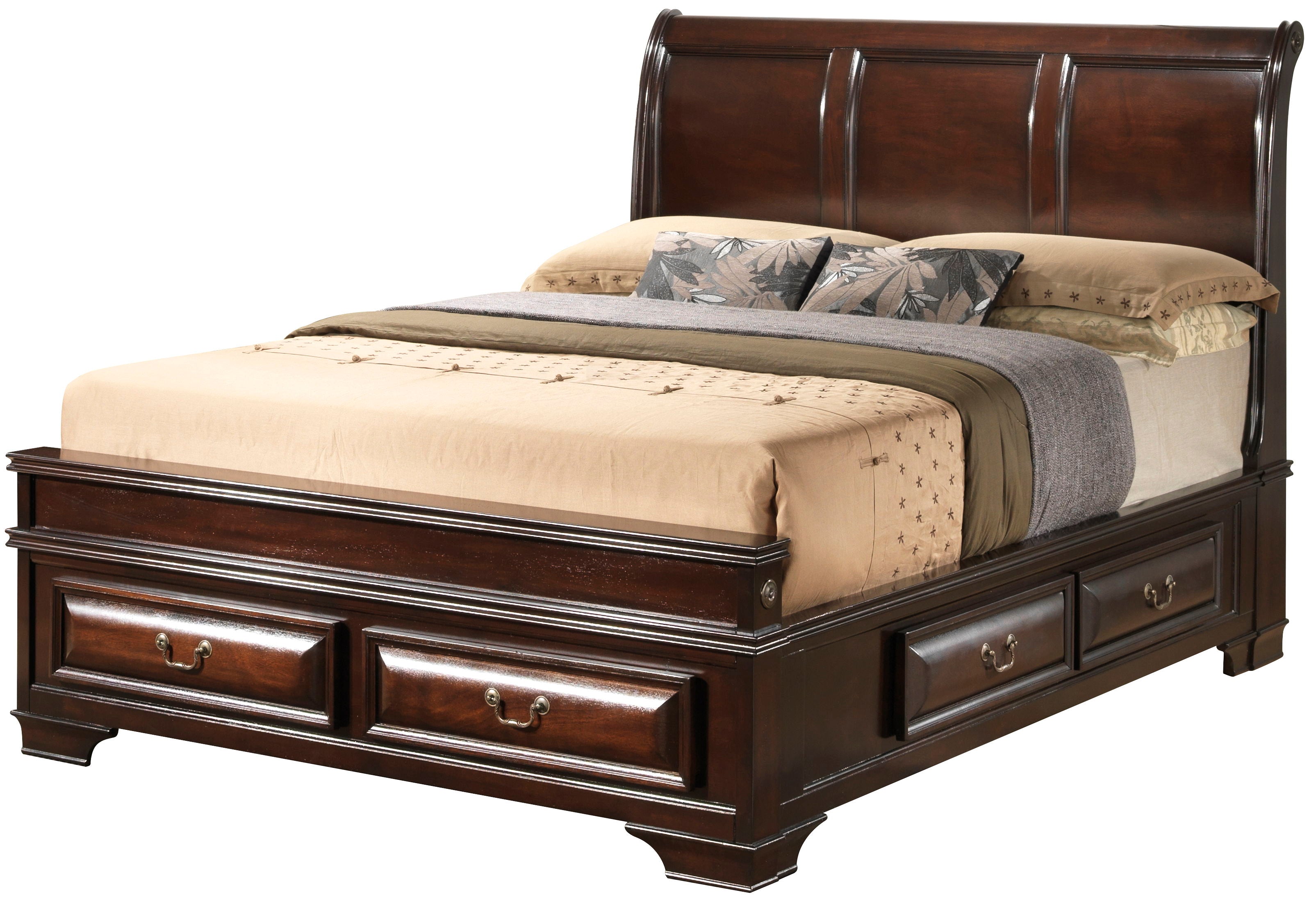 Lavita - King Storage Bed - Cappuccino