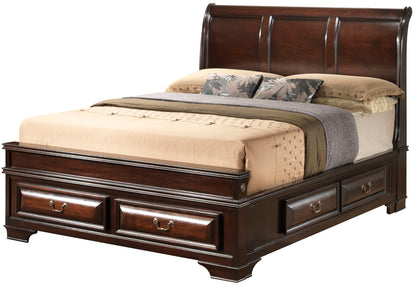 Lavita - King Storage Bed - Cappuccino