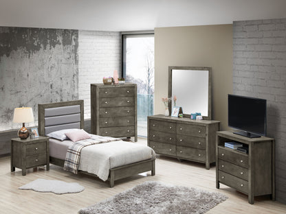 Twin Bed For Modern Spaces - Gray