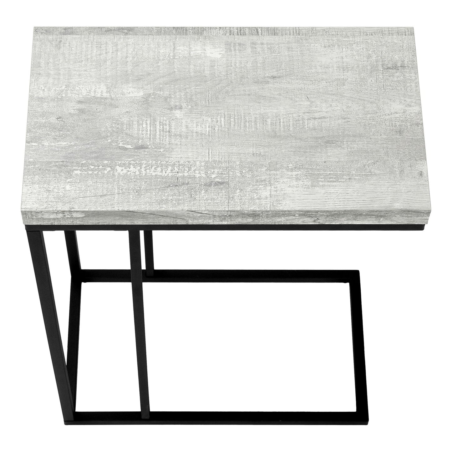 Accent Table, C - Shaped, Contemporary Stylish - Gray