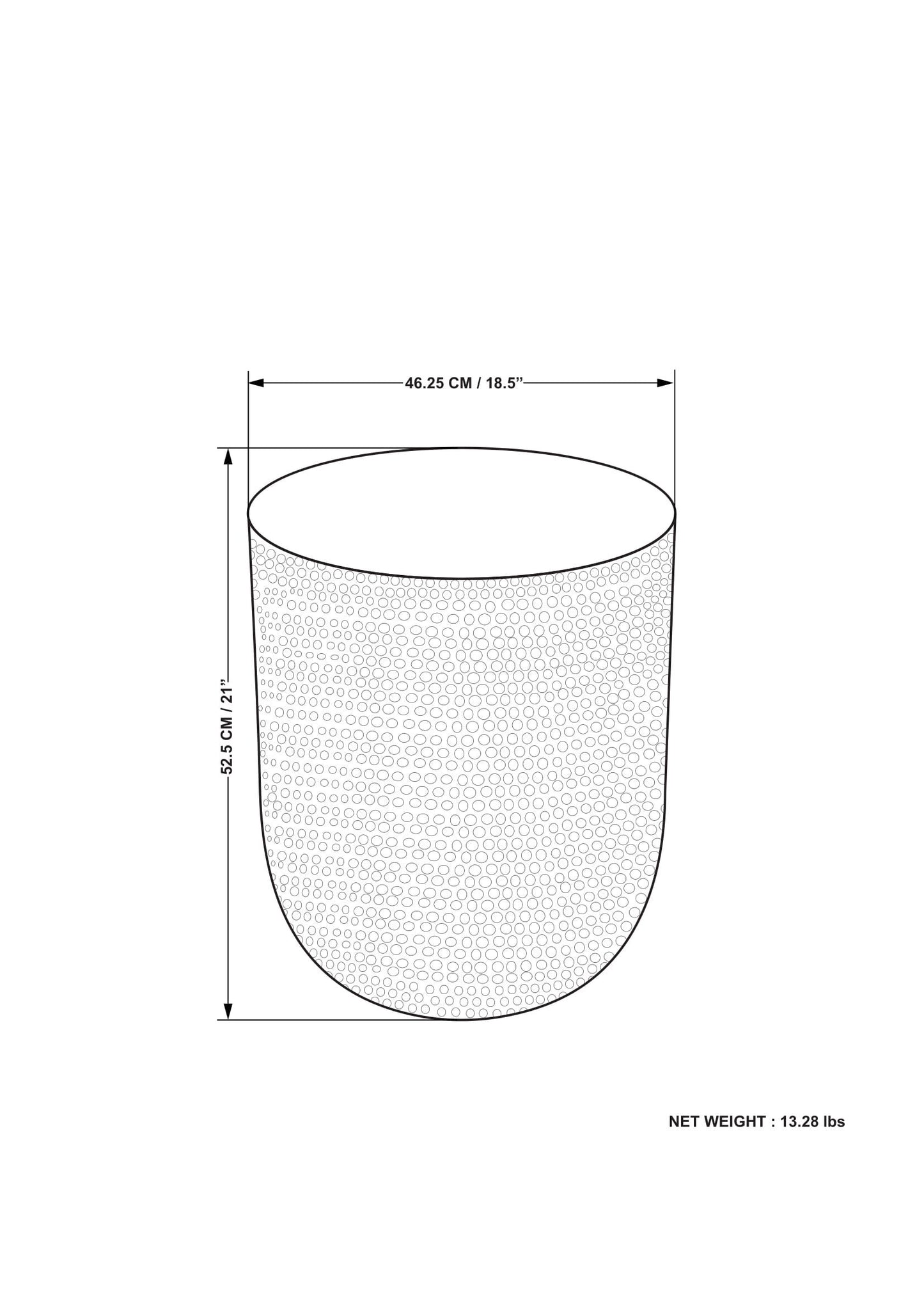 Nova - Metal Side Table - Gold Ombre