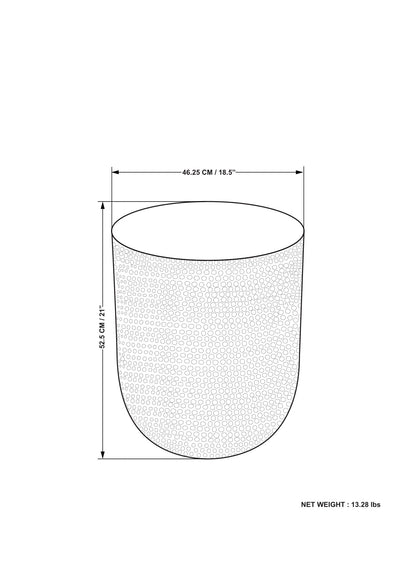 Nova - Metal Side Table - Gold Ombre