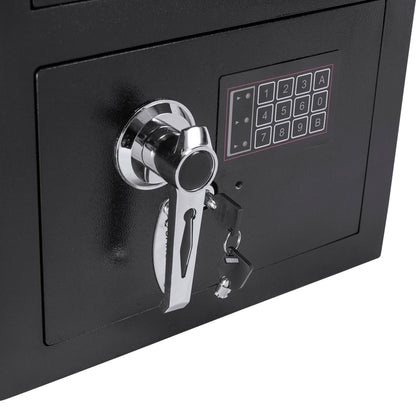 0 72 Cu Ft Keypad Depository Safe - Black