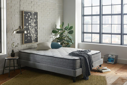 10" California King Mattress With Gel Memory Foam 884 Pocketed Coil - White / Gray