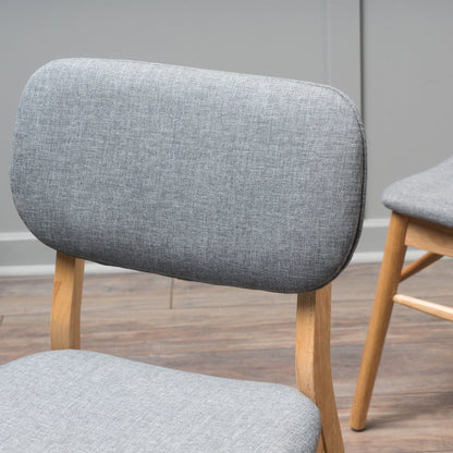 Voyager Upholstered Accent Chair With Splayed Legs And Wood Frame (Set of 2) - Gray