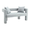Modern Loveseat Sofa, Comfy Upholstered 2 Seater Sofa - Mint Green