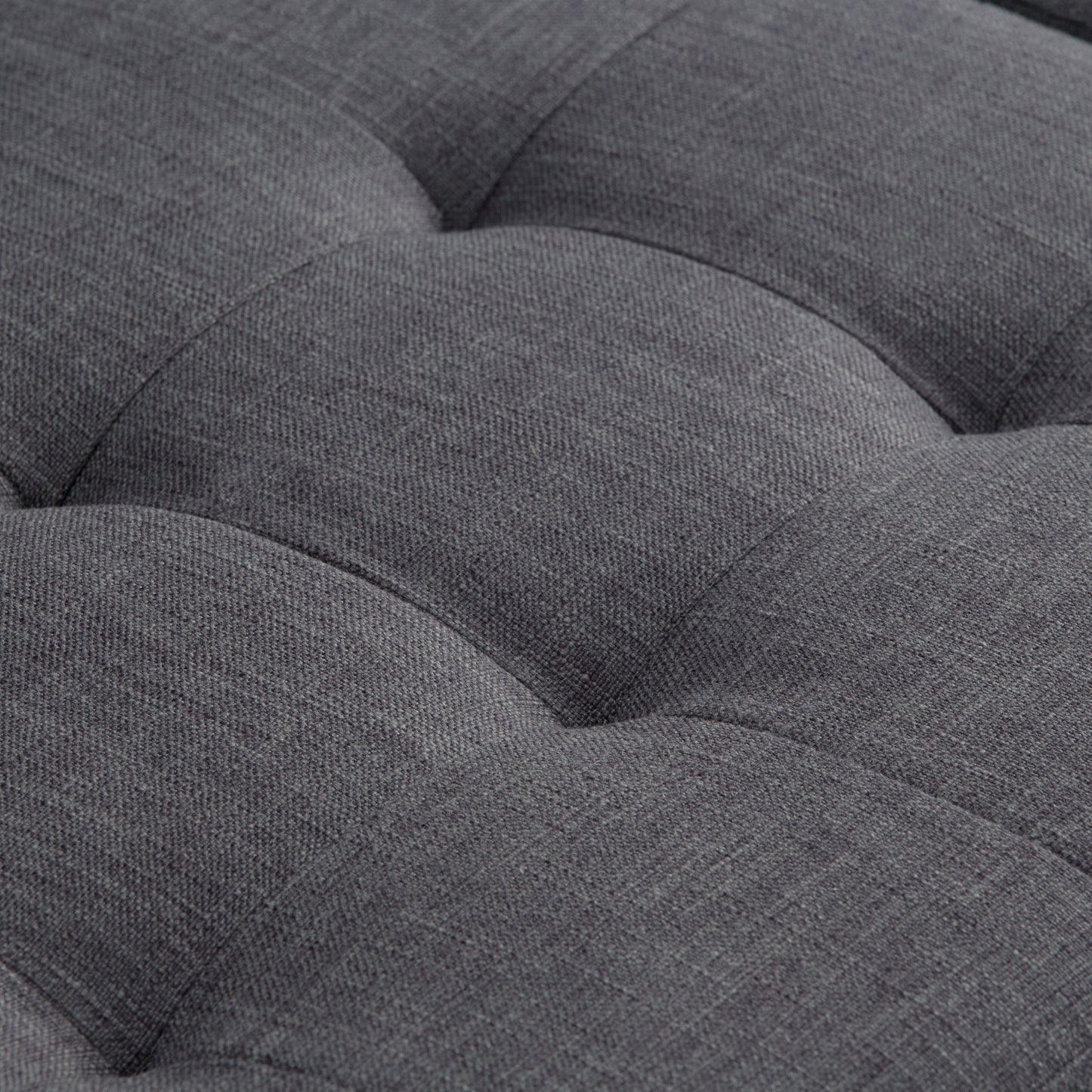 Laredo - Large Storage Ottoman - Slate Gray