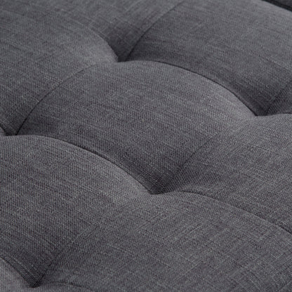 Laredo - Large Storage Ottoman - Slate Gray