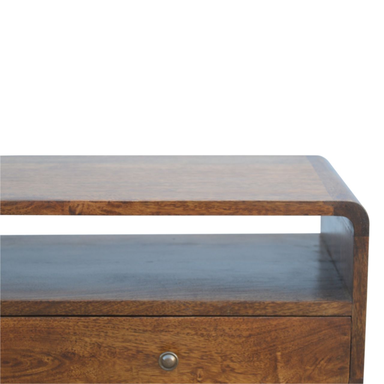 Curved Console Table - Chestnut