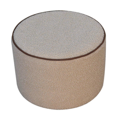 Serenity - Large Round Footstool - Chestnut