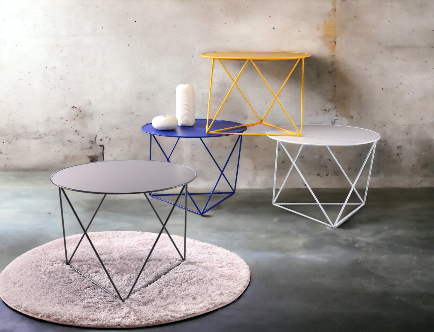 Epidia - Display & Utility Accent Table - White