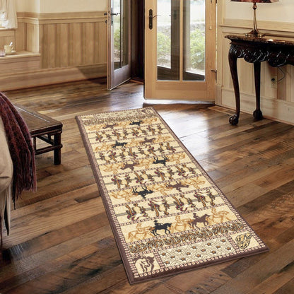 Tribes - 2' X 3' Southwest Area Rug - Beige, Polyester