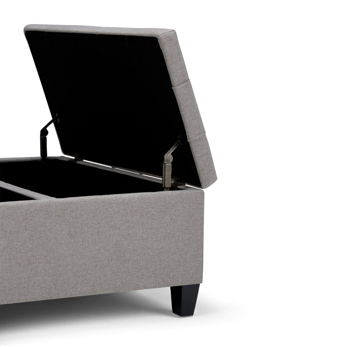 Harrison - Coffee Table Storage Ottoman - Dove Gray