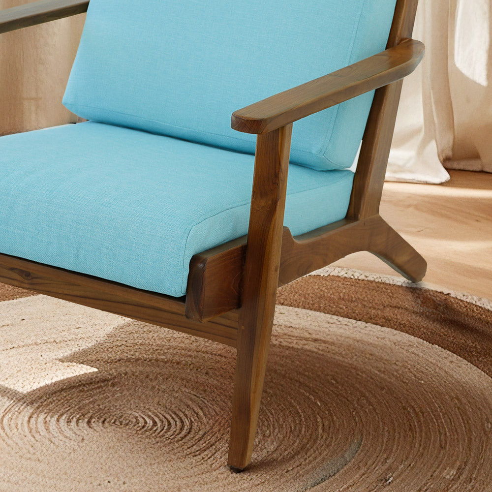 Connor - Lounge Chair - Sky Blue