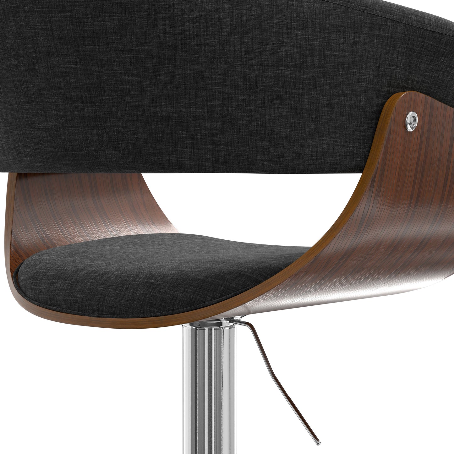 Sheldon - Adjustable Swivel Bar Stool - Charcoal Gray