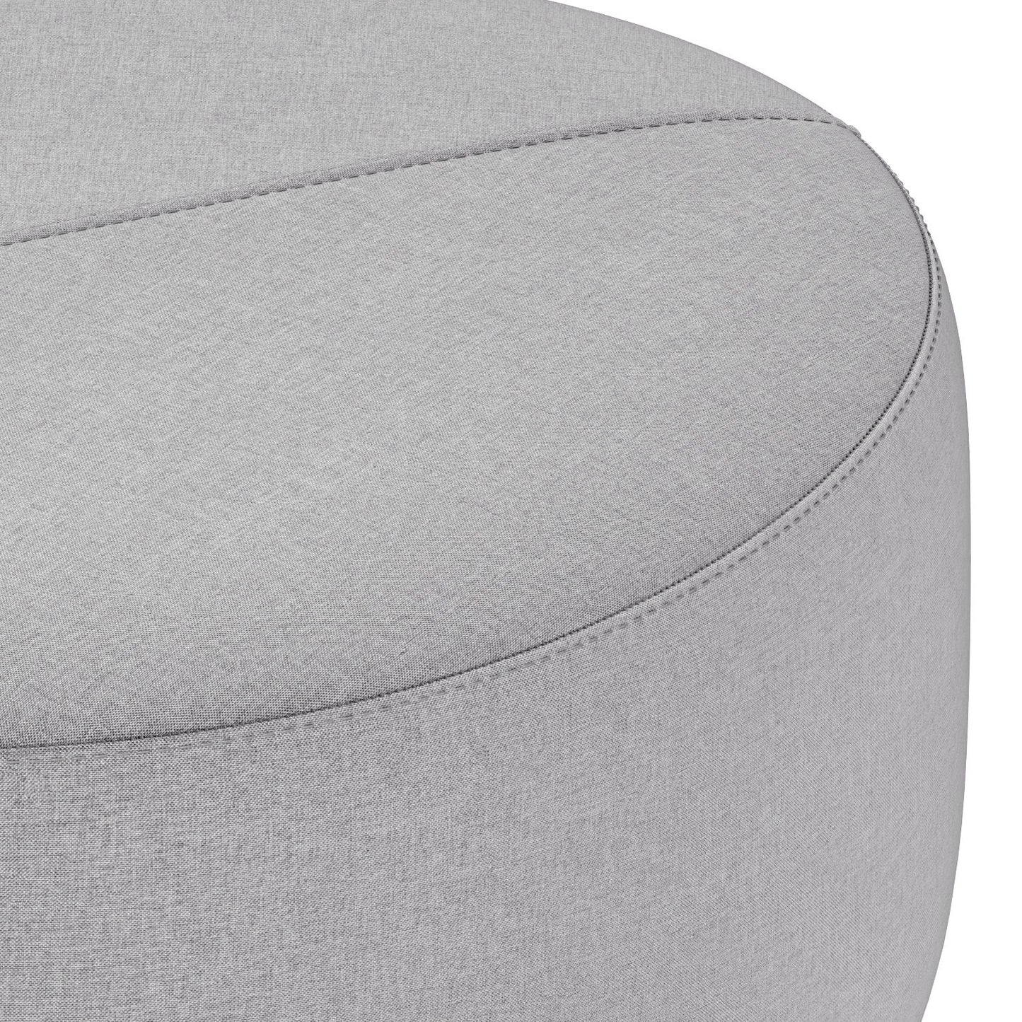 Moore - Large Ottoman - Light Gray