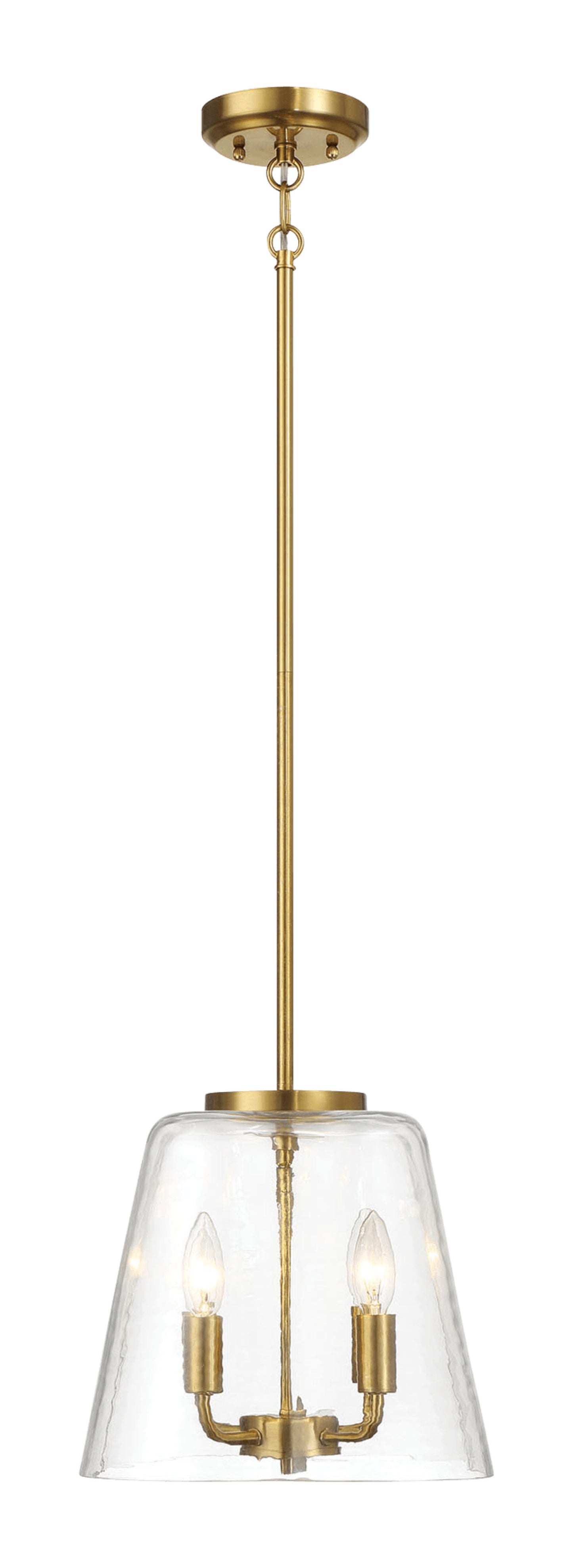 Soiree - 4 Candle Lights Pendant - Clear / Gold