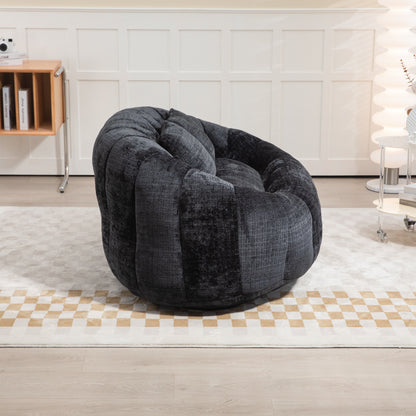 High Back Durable Comfort Bean Bag Sofa Couch For Adults And Kids - Black